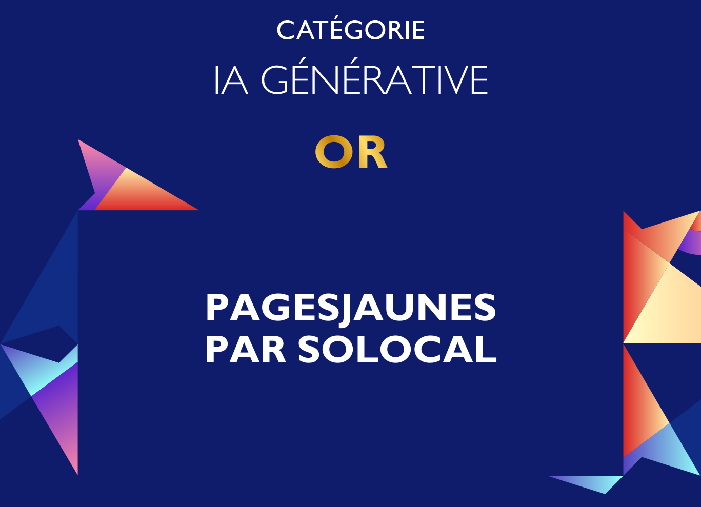 Prix OR IA Generative PagesJaunes